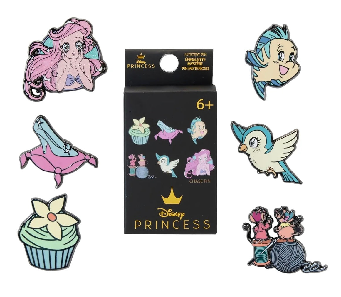 Loungefly Disney Princess Manga Style Mystery Box Pin