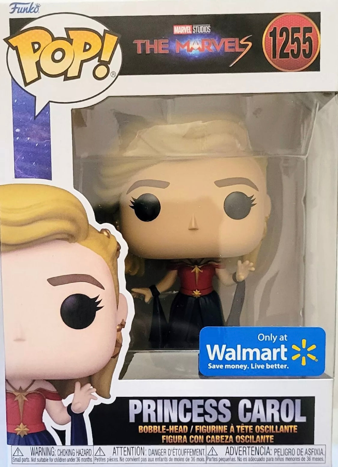 Funko Pop ! Marvel 1255 Princess Carol ,Walmart exc
