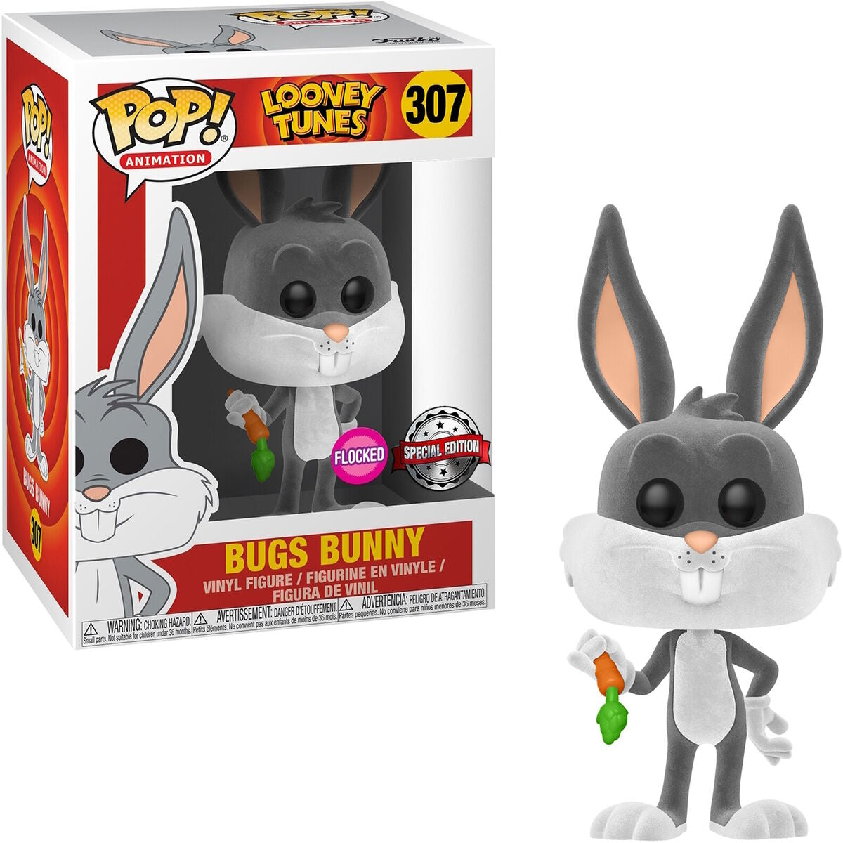 Funko Pop ! Animation 307 Bugs Bunny - FLOCKED