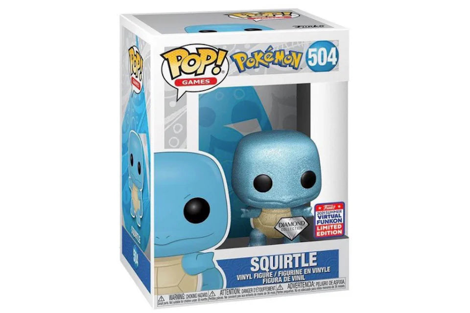 Funko Pop ! Games 504 Squirtle DIAMOND