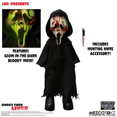 MEZCO Living Dead Doll : Ghost Face GITD EE Exclusive
