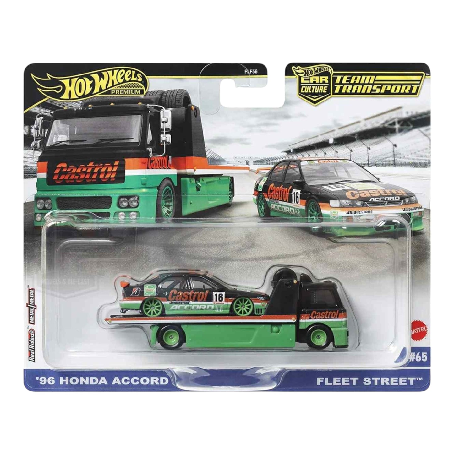 Hot Wheels Premium - Team Transport : 96 Honda Accord & Fleet Street