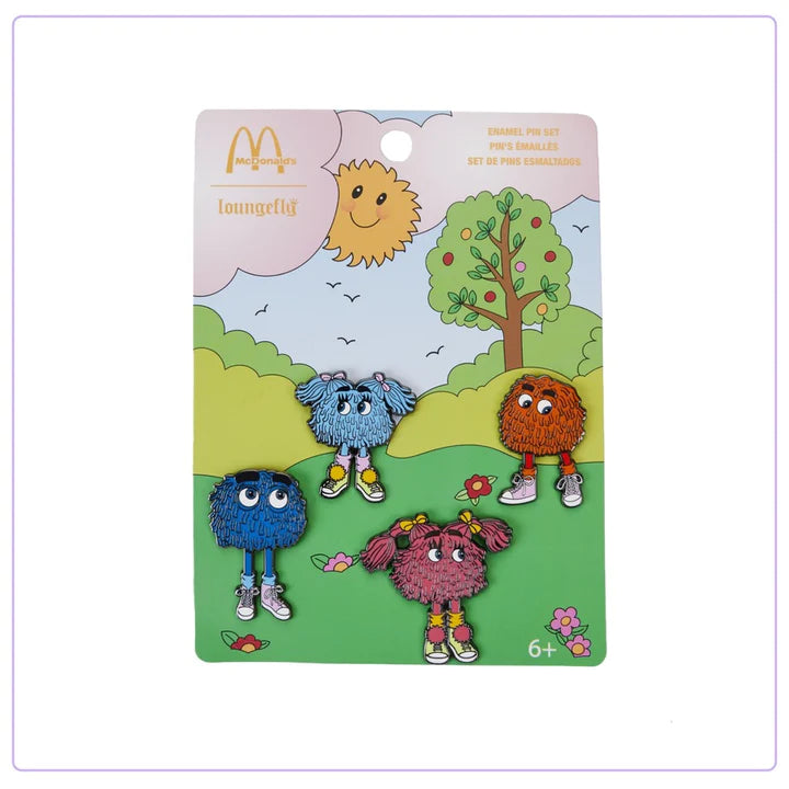 Loungefly Mcdonalds Fry Gang 4 Piece Pin Set
