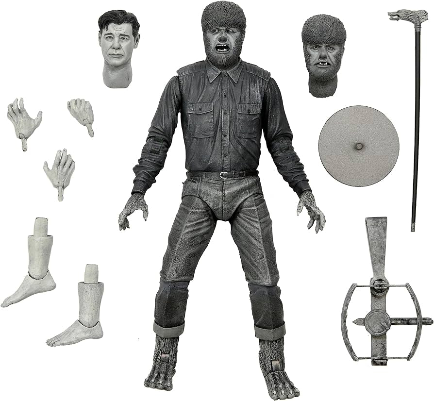 NECA - Universal monsters , B/W wolfman