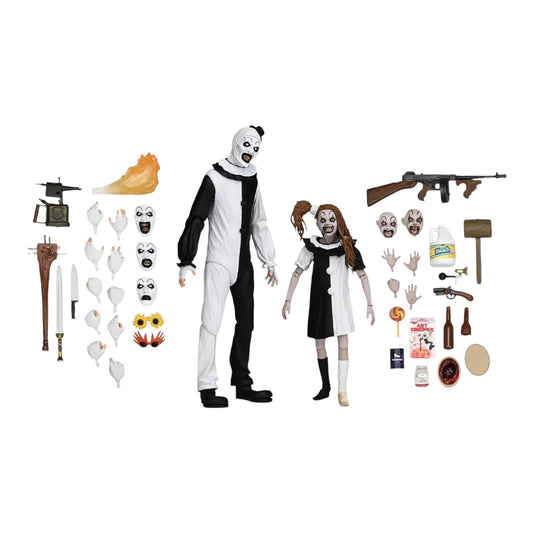NECA - Terrifier 2 : Art the clown and little pale girl 2 pack
