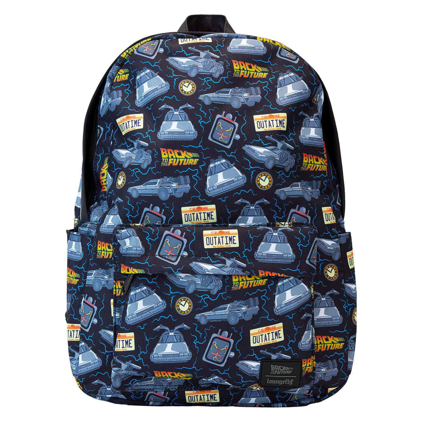 Loungefly Universal Back To The Future 40th Anniversary Nylon Full Size Backpack