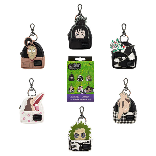 Loungefly Warner Brothers Beetlejuice Mini Backpack Bag Charms