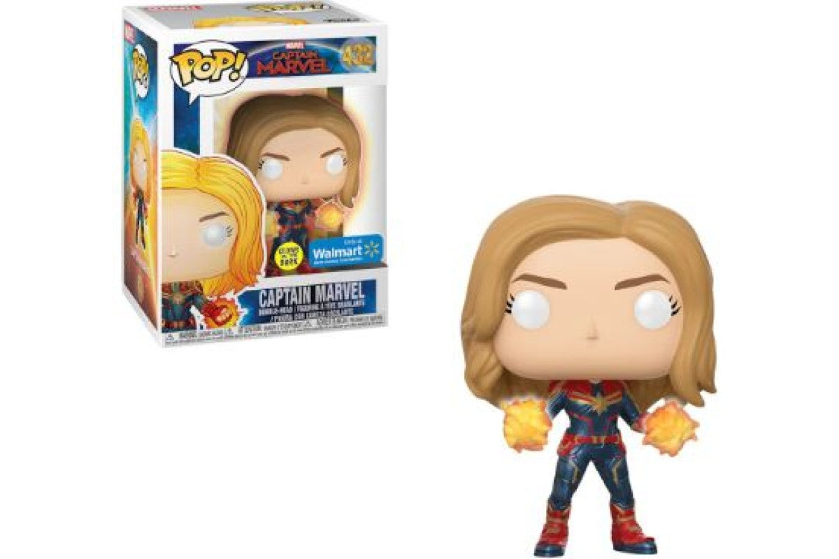 Funko Pop ! Marvel 432 Captain Marvel GITD