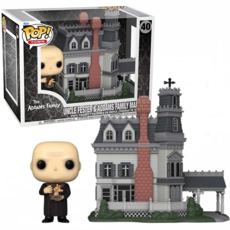 Funko Pop ! Town 40 uncle fester and Addams Family Mansion