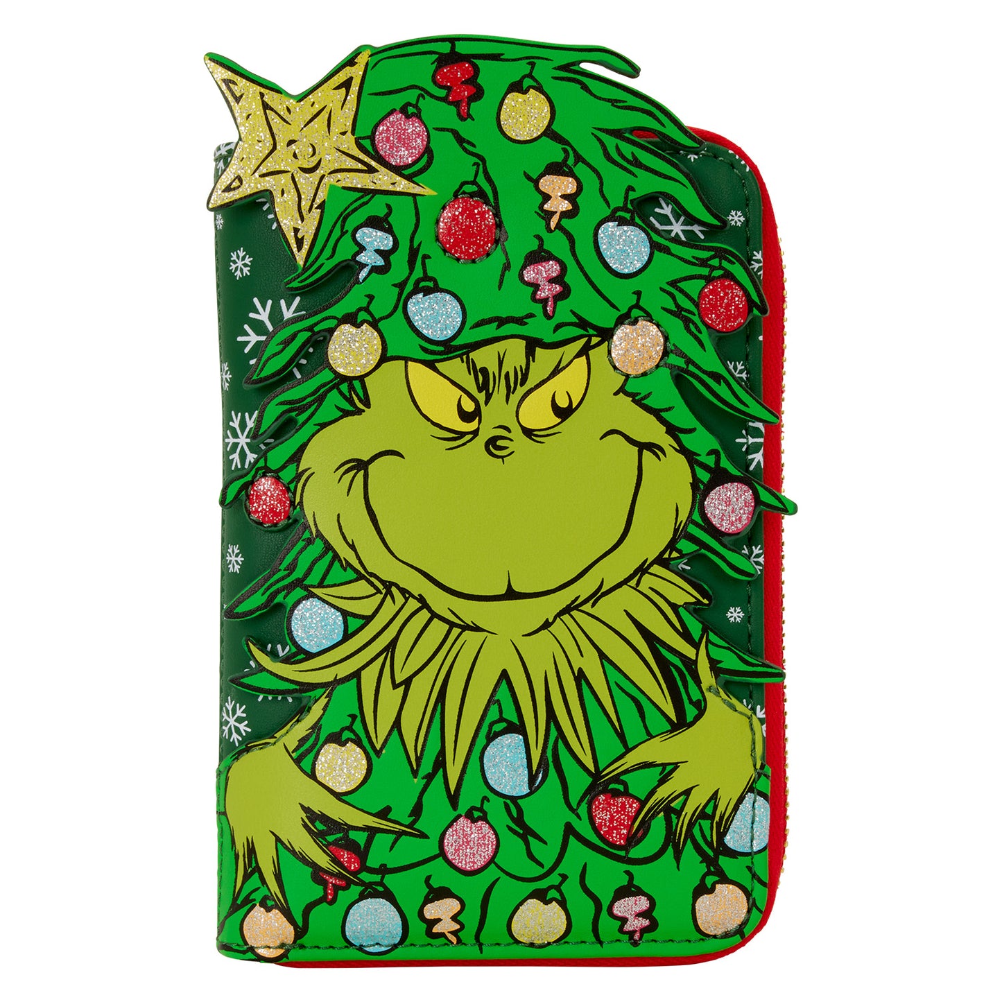 Loungefly Dr Seuss Grinch Holiday Zip Around Wallet
