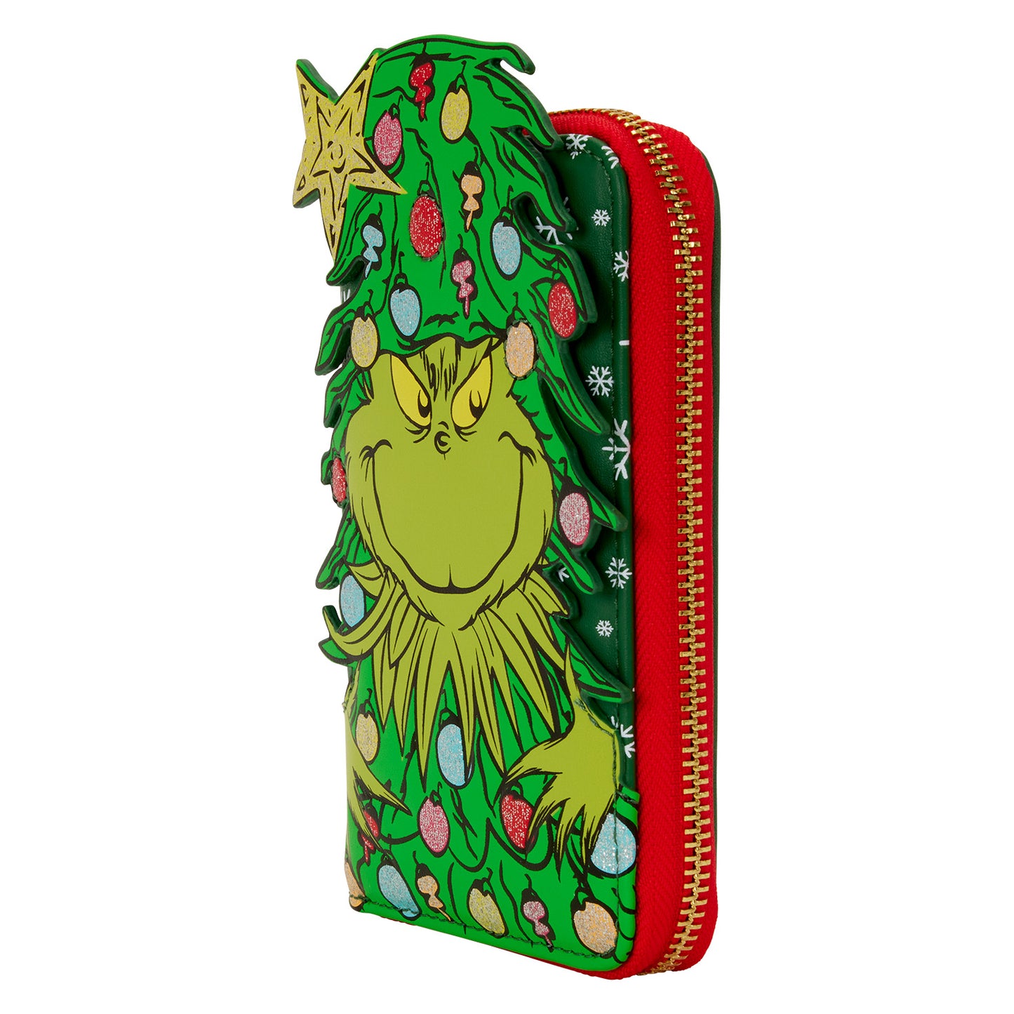 Loungefly Dr Seuss Grinch Holiday Zip Around Wallet