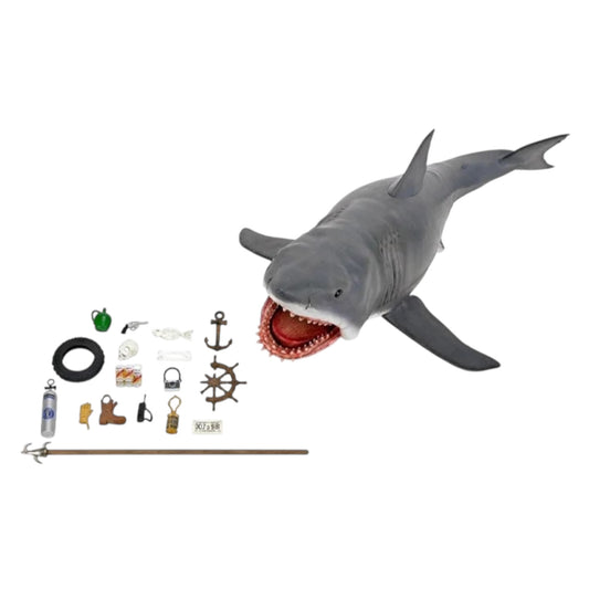 JAWS - THE GAME OF JAWS / 15 INCH HEAD TO TAIL ACTION FIGURE 50th ANNIVERSARY