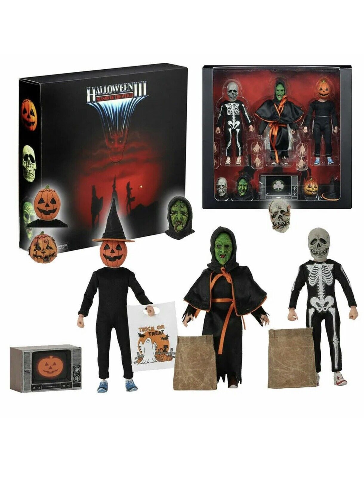 NECA - Halloween 3 , Season Of The Witch 3 Pack 7” Scale Action Figures