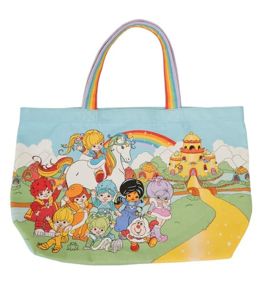 Loungefly Hallmark Rainbow Brite Gang Rainbow Handle Canvas Tote Bag