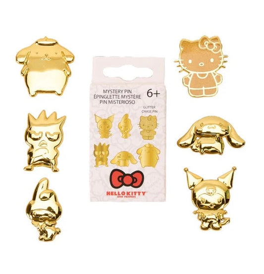 Loungefly Sanrio 50th Anniversary Gold Mystery Box Pin