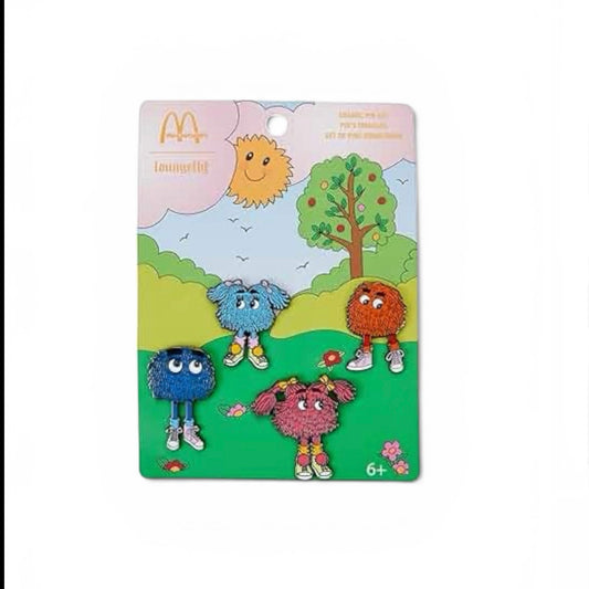 Loungefly Mcdonalds Fry Gang 4 Piece Pin Set