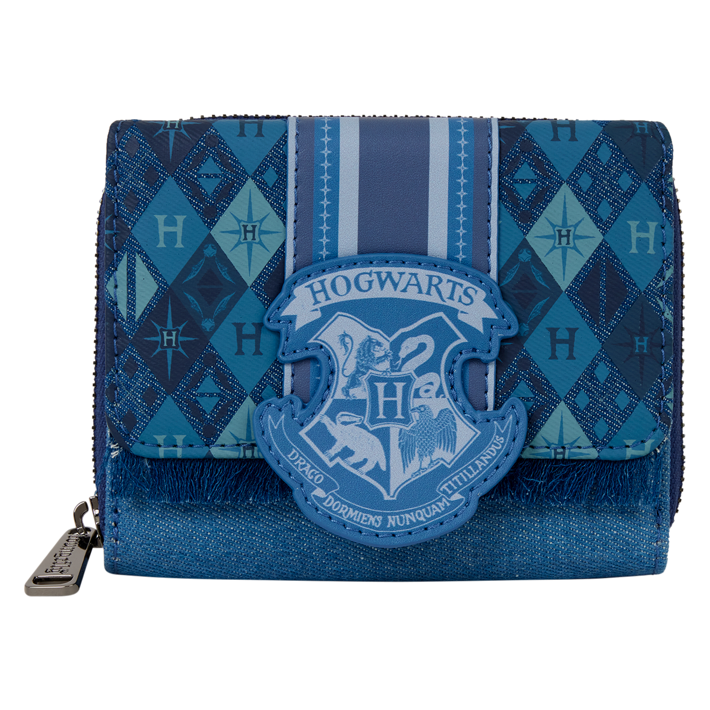 Loungefly Warner Brothers Harry Potter Denim Tri-Fold Wallet
