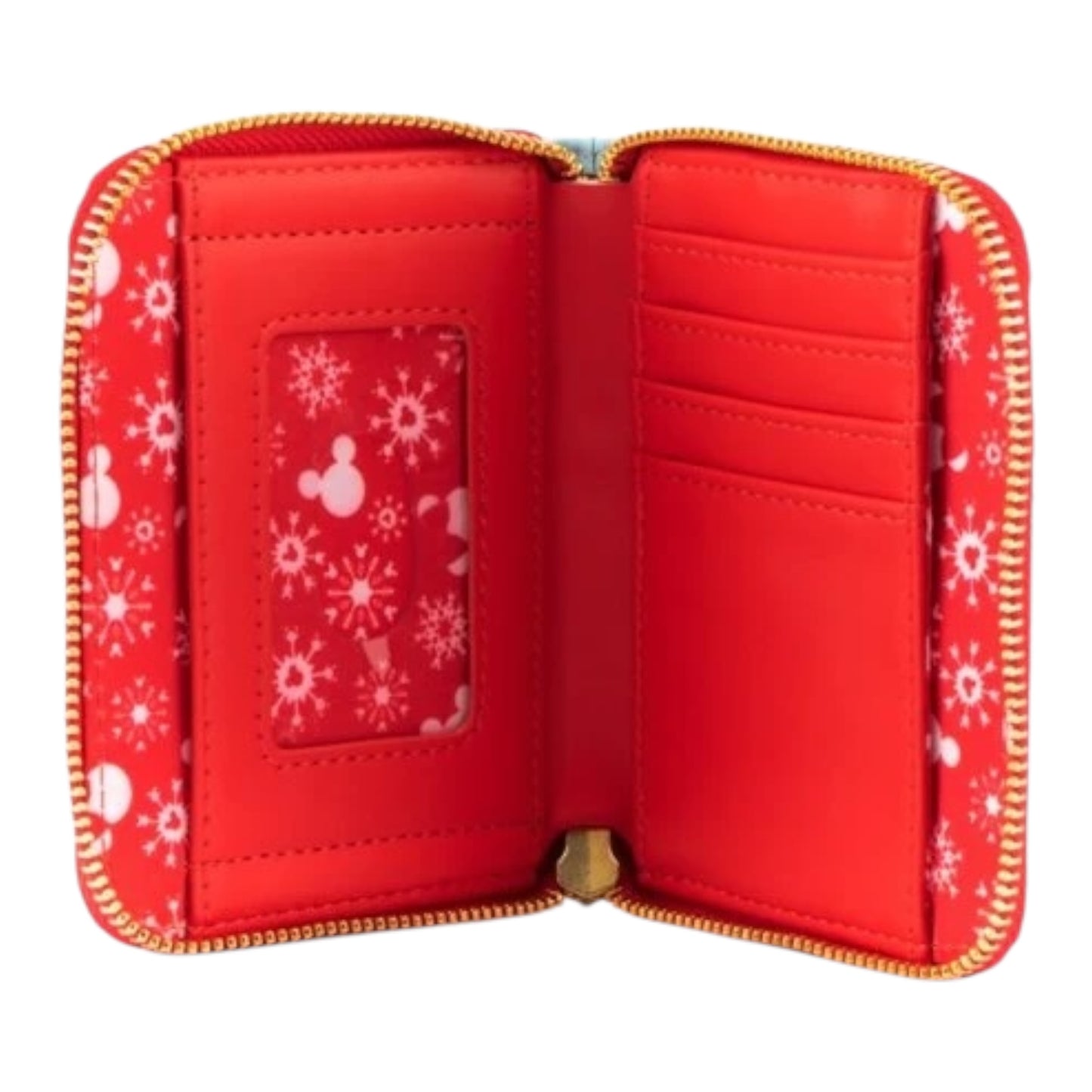 Loungefly Mickey Minnie Snowman Zip Around Wallet