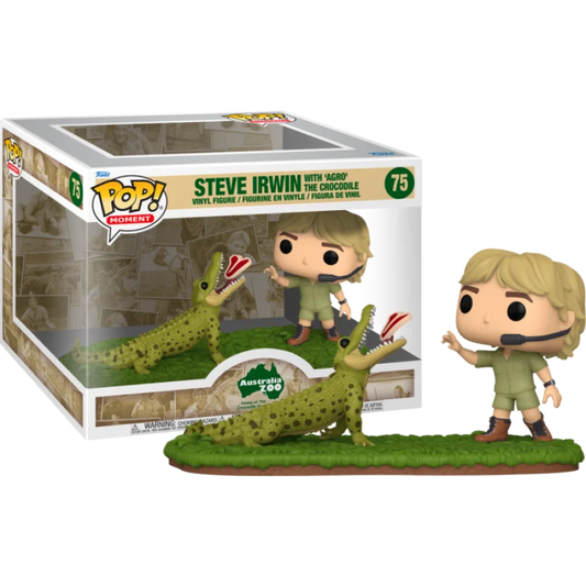 Funko Pop ! Moment 75 Steve Irwin with Argo the crocodile