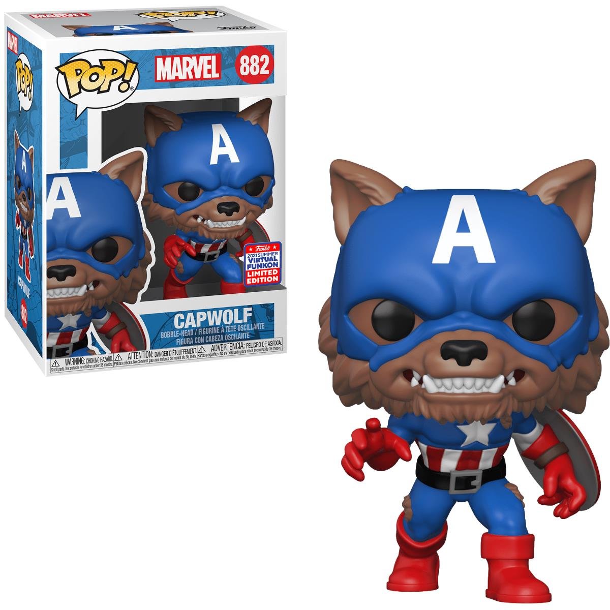 Funko Pop ! Marvel 882 Capwolf