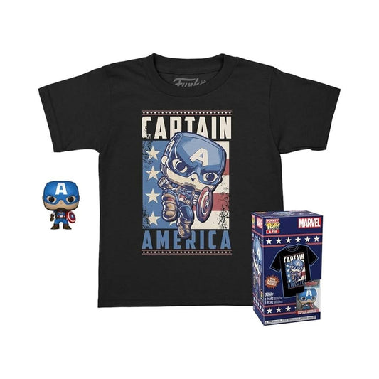 Funko Tee and Pocket Pop ! Captain America