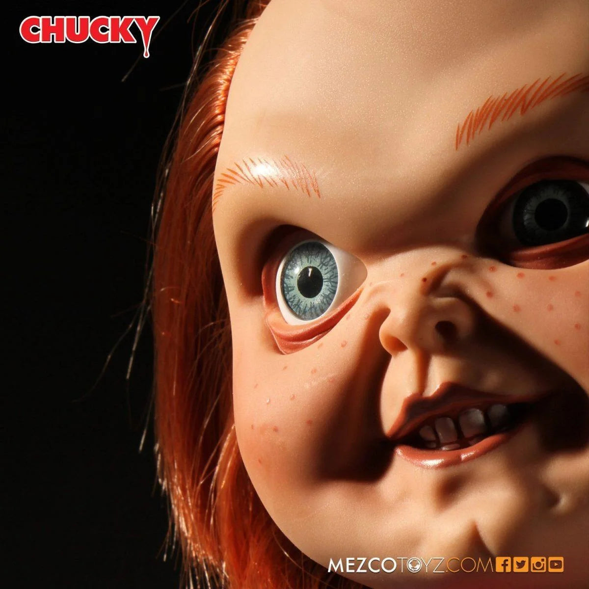 MEZCO 15” MDS Mega Scale Figure with sound : Chucky , Evil Face