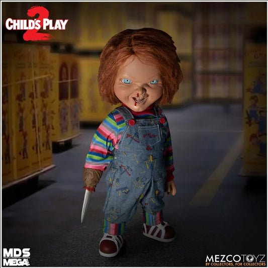 MEZCO 15” MDS Mega Scale Figure with sound : Chucky , menacing , Nose Bleed