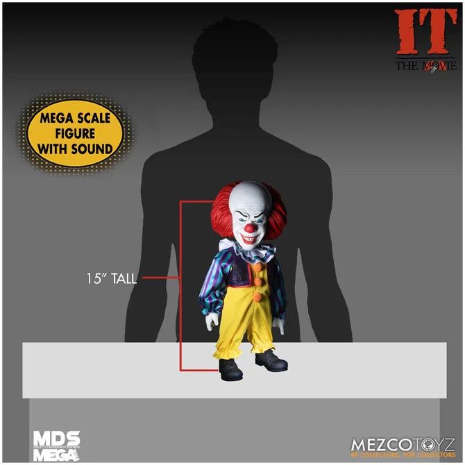 MEZCO 15” MDS Mega Scale Figure with sound : Pennywise (1990)