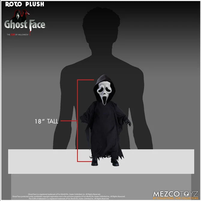 MEZCO 18” MDS ROTO Plush : Ghost Face