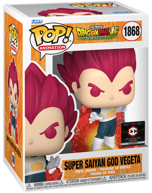 Funko Pop ! Anime 1868 Super Saiyan God Vegeta