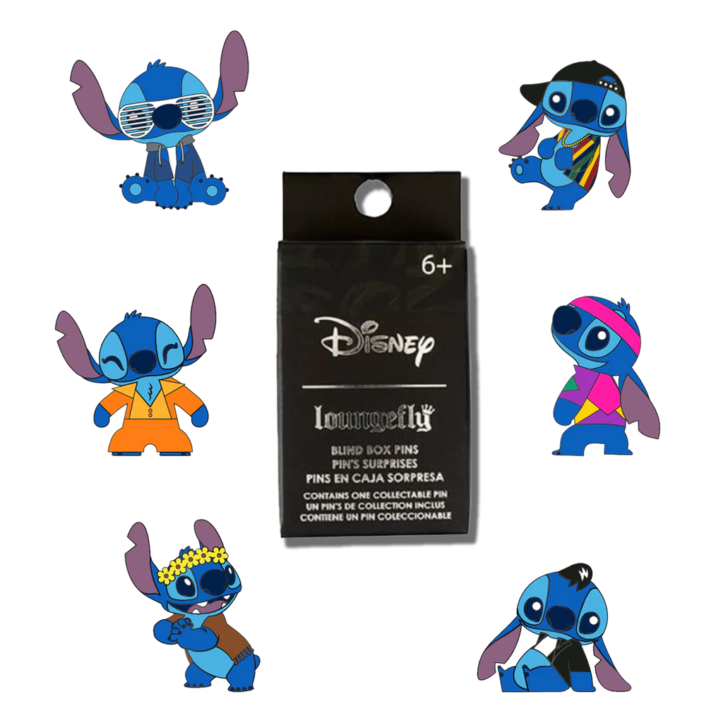 Loungefly Disney Stitch Different Era Blind Pin