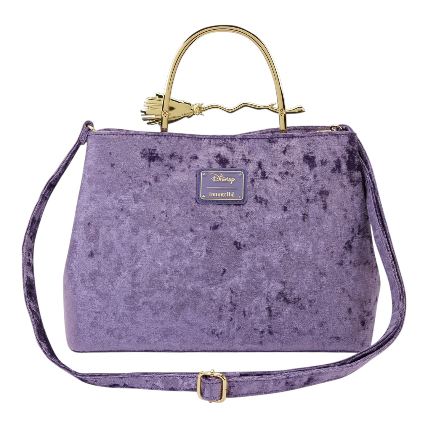 Loungefly Disney Hocus Pocus Velvet Broom Handle Handbag