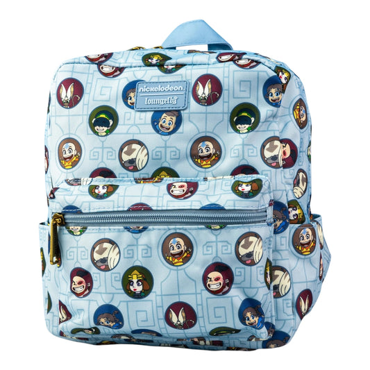 Loungefly Nickelodeon Avatar The Last Airbender AOP Square Nylon Mini Backpack