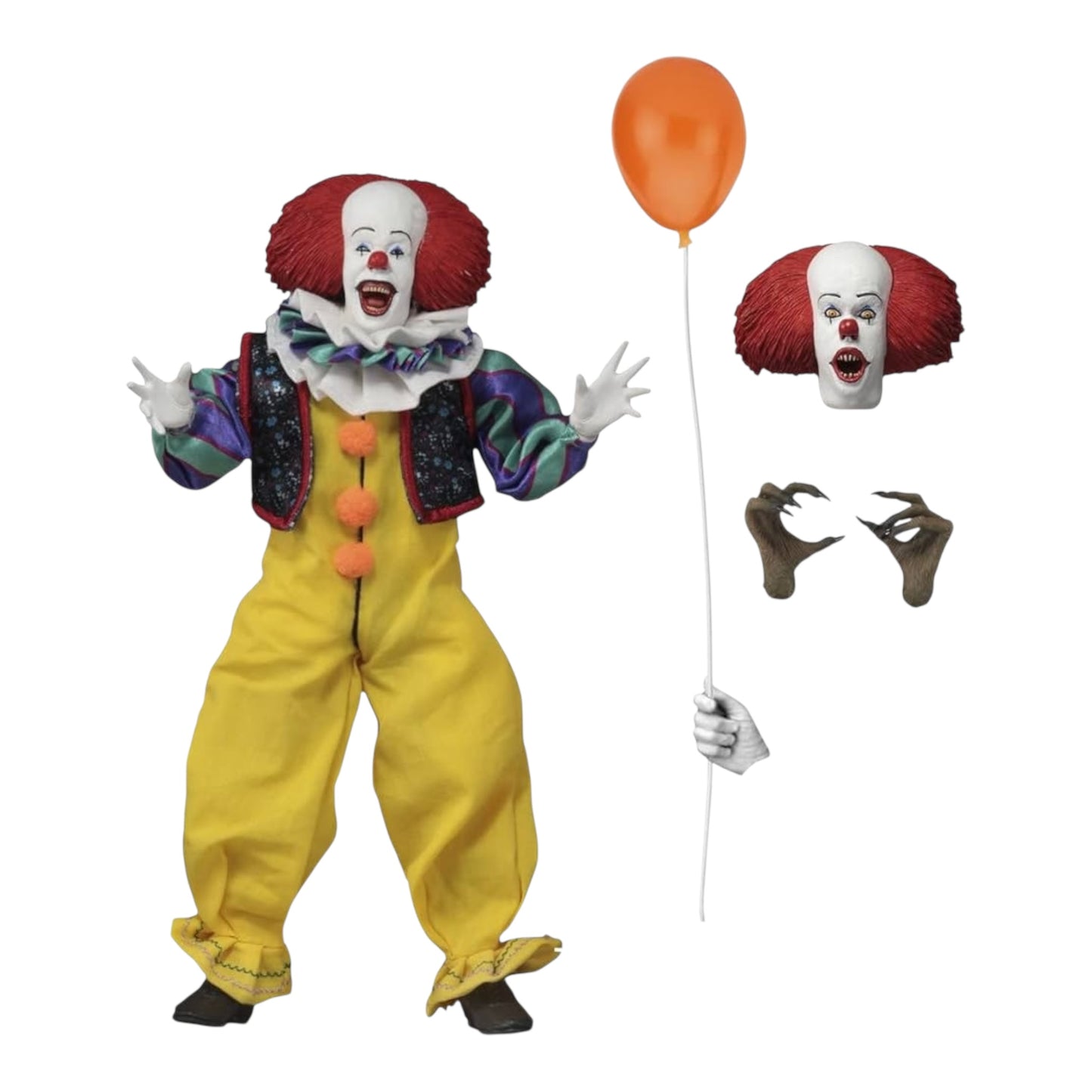 NECA - IT 1990 Pennywise ,Clothed Action Figure 8”
