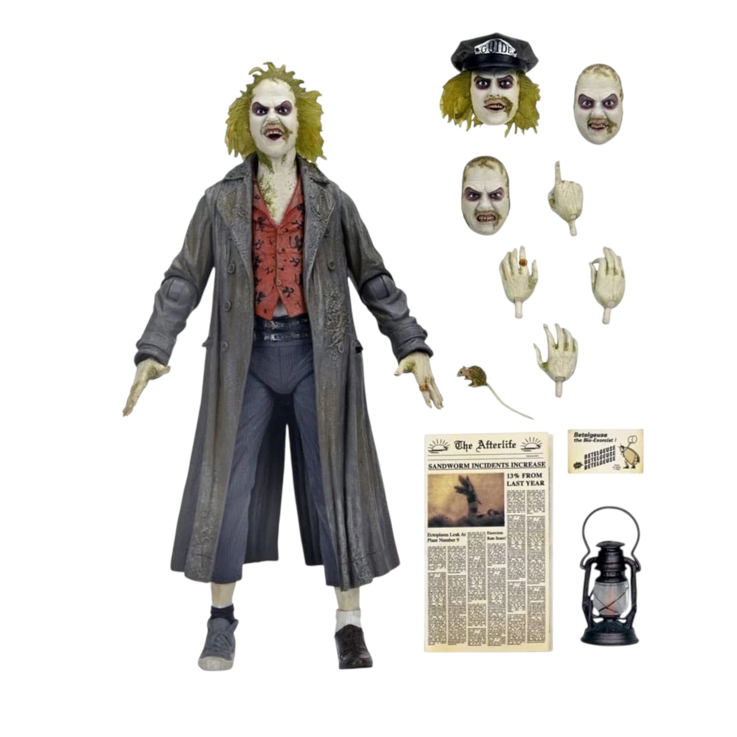 NECA - Beetlejuice , “the bio exorcist “ ultimate 7” scale action figure