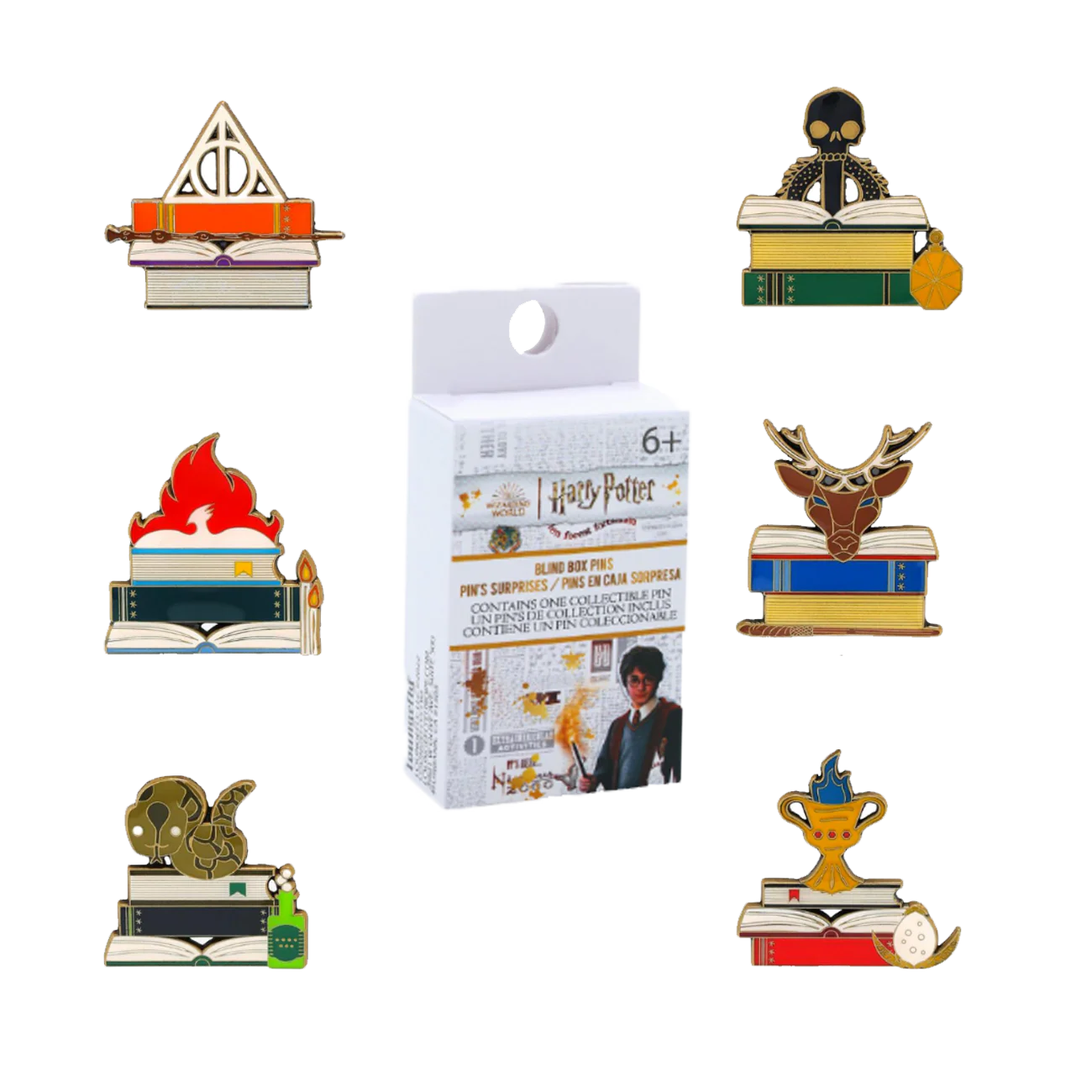Loungefly Harry Potter Book Stack Blind Box Pin