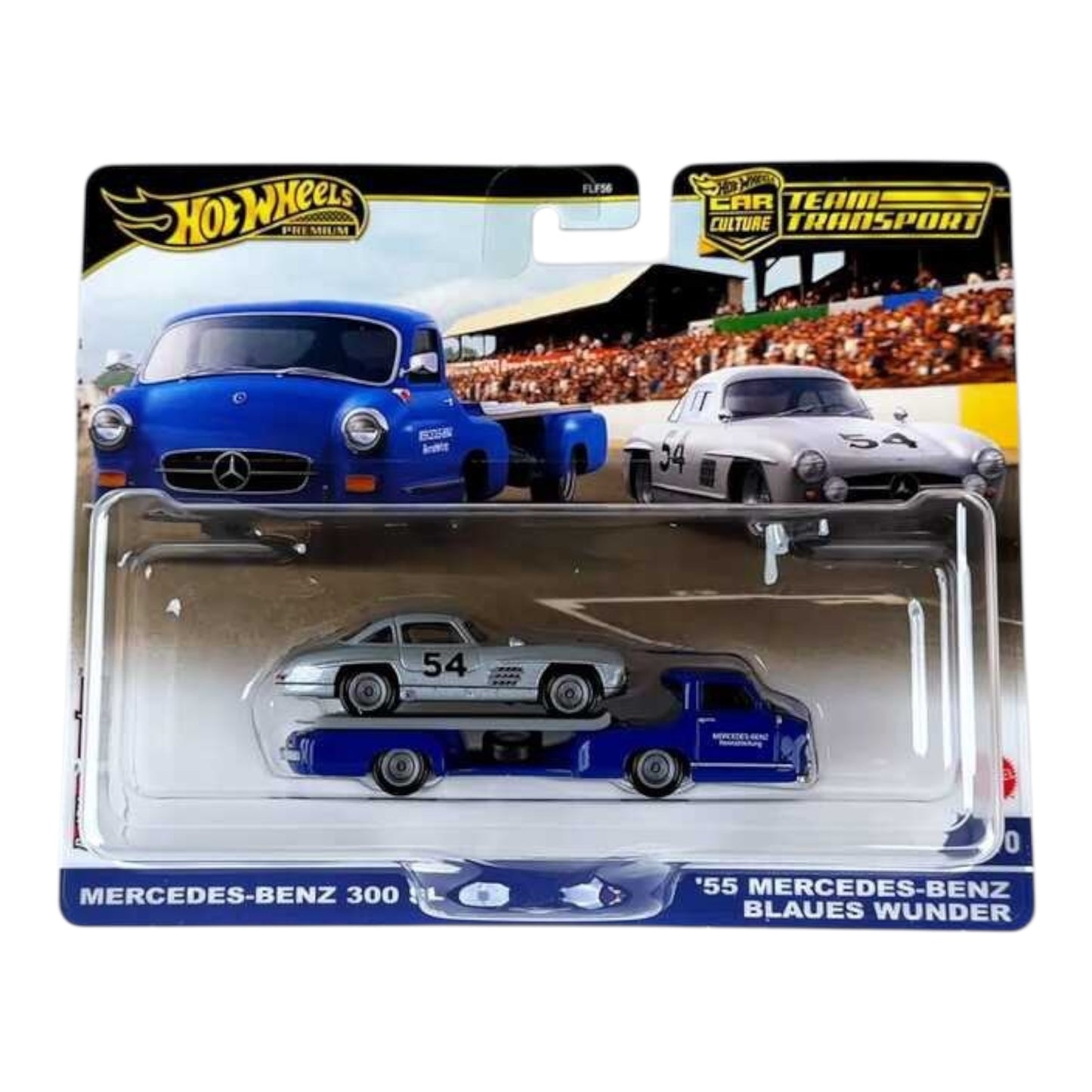 Hot Wheels Premium TT : MERCEDES BENZ 300 SL & 55 MERCEDES BENZ BLAUES WUNDER