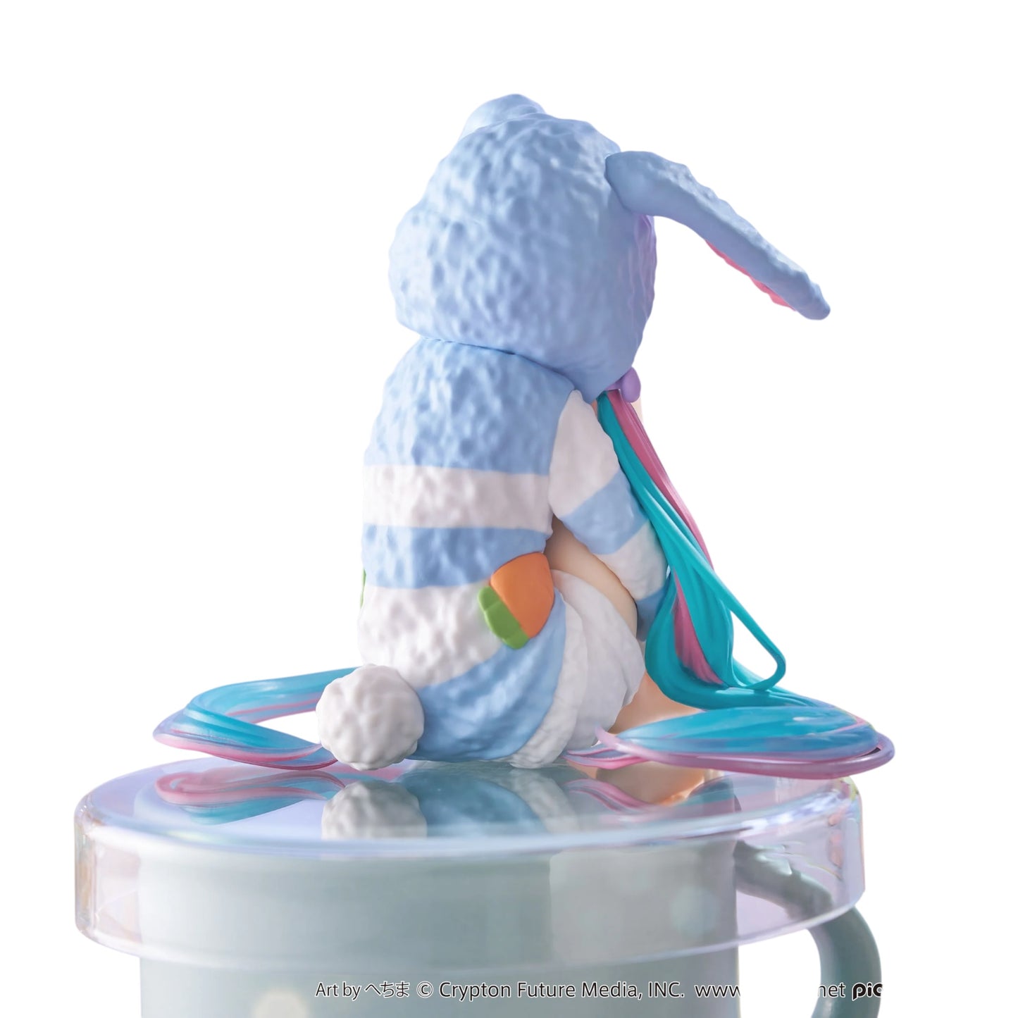 Furyu - Hatsune Miku Noodle Stopper Figure -Rabbit Ear Hood Pajama