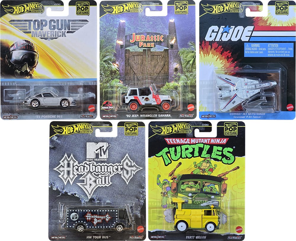 Hot Wheels Premium - Pop Culture 2025 mix 4 (case of 10)