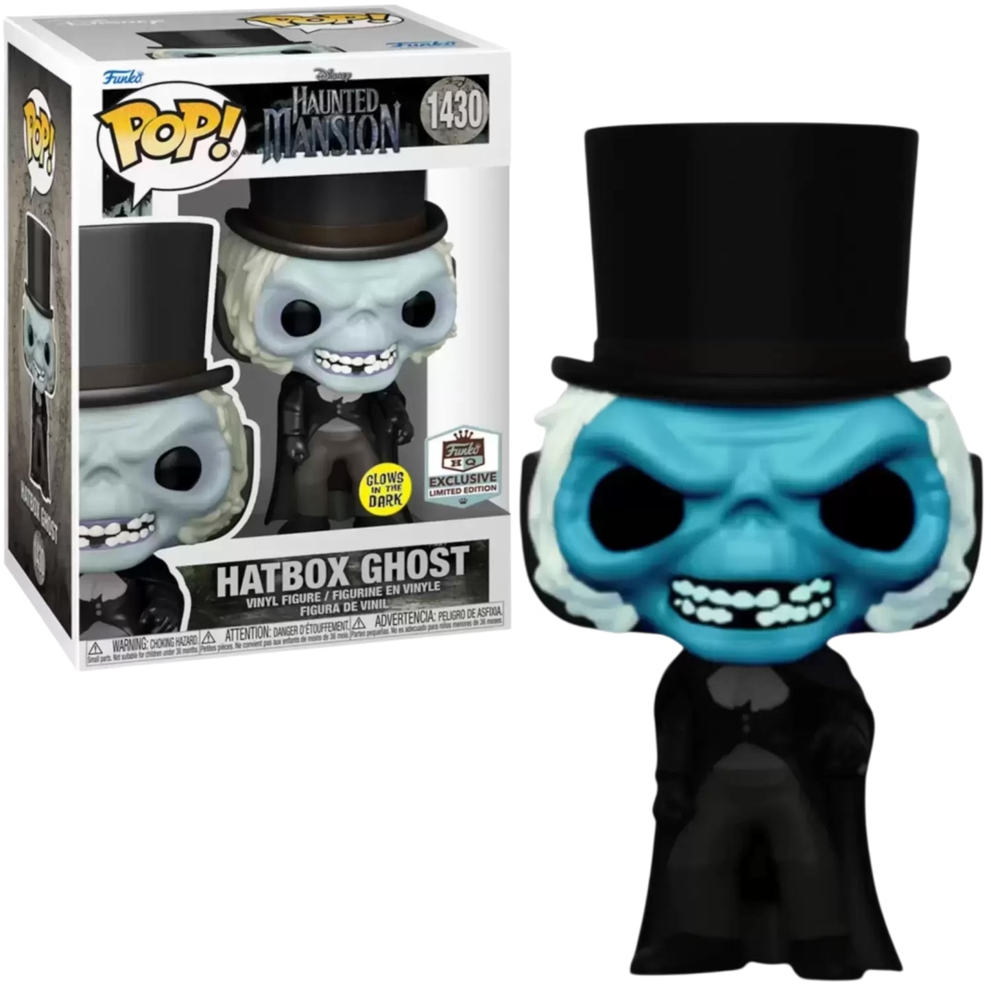 Funko Pop ! Disney 1430 Hatbox Ghost GITD