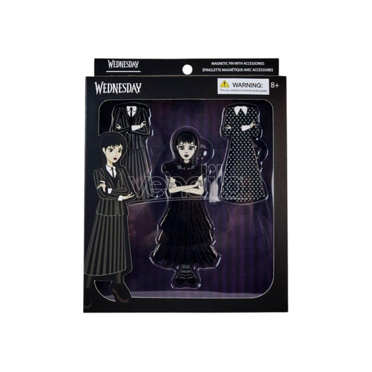 Loungefly MGM Wednesday Addams Paper Doll Pin