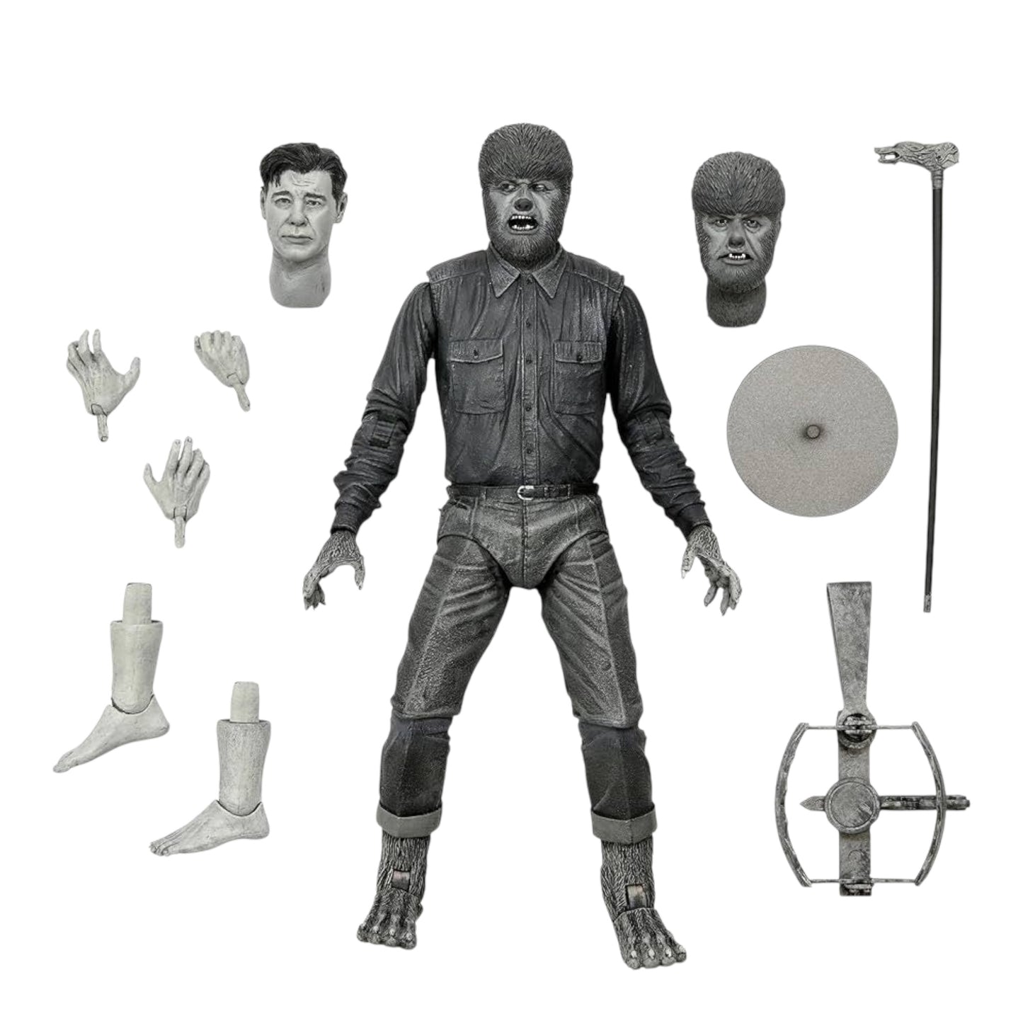 NECA - Universal monsters , B/W wolfman