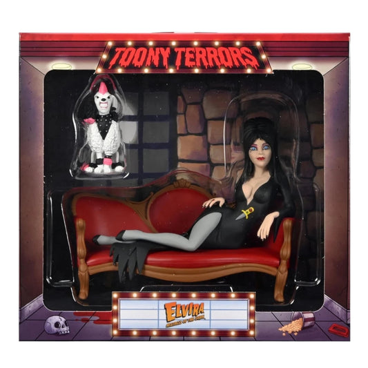 NECA - Toony Terrors , Elvira on the couch with gonk
