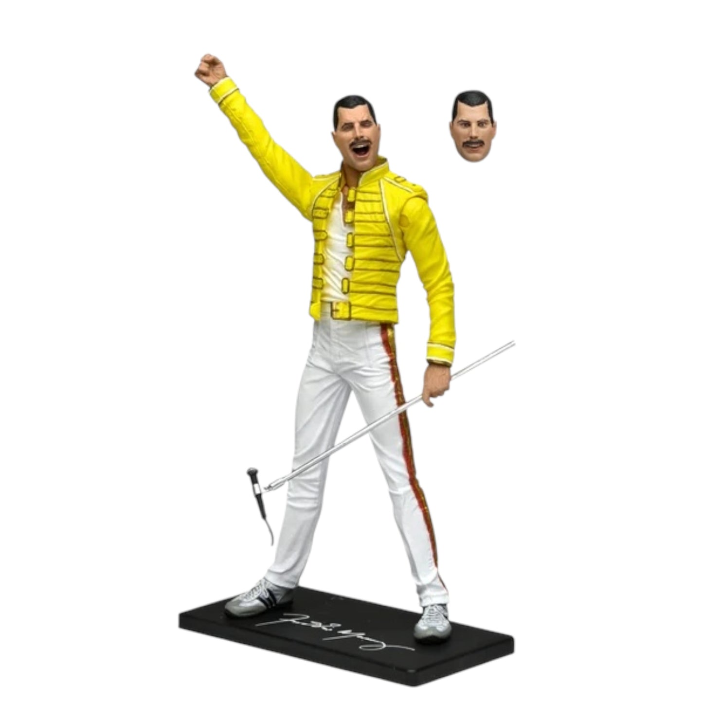 NECA - QUEEN , Freddie Mercury yellow jacket 7” scale figure