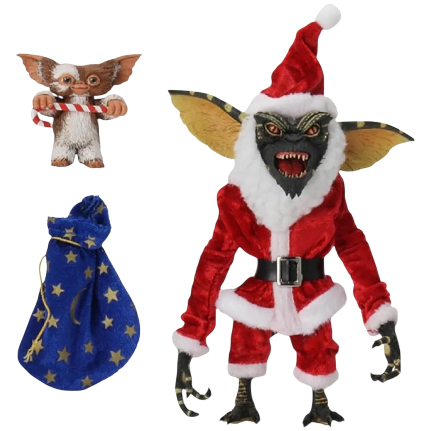 NECA - Gremlins , Santa stripe and Gizmo 7” scale figure