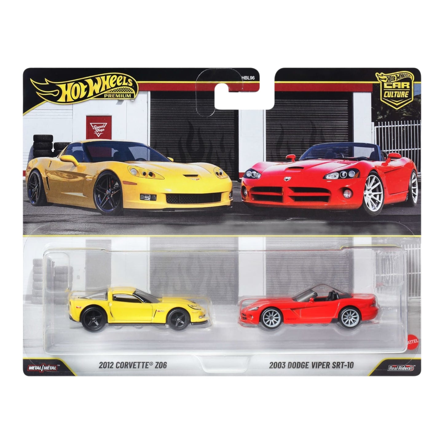 Hot wheels Premium - 2 pack : corvette/ Viper