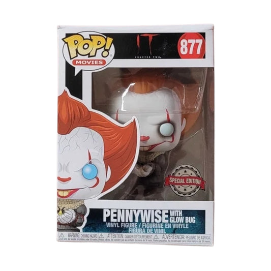 Funko Pop ! Movies 877 Pennywise with glow bug