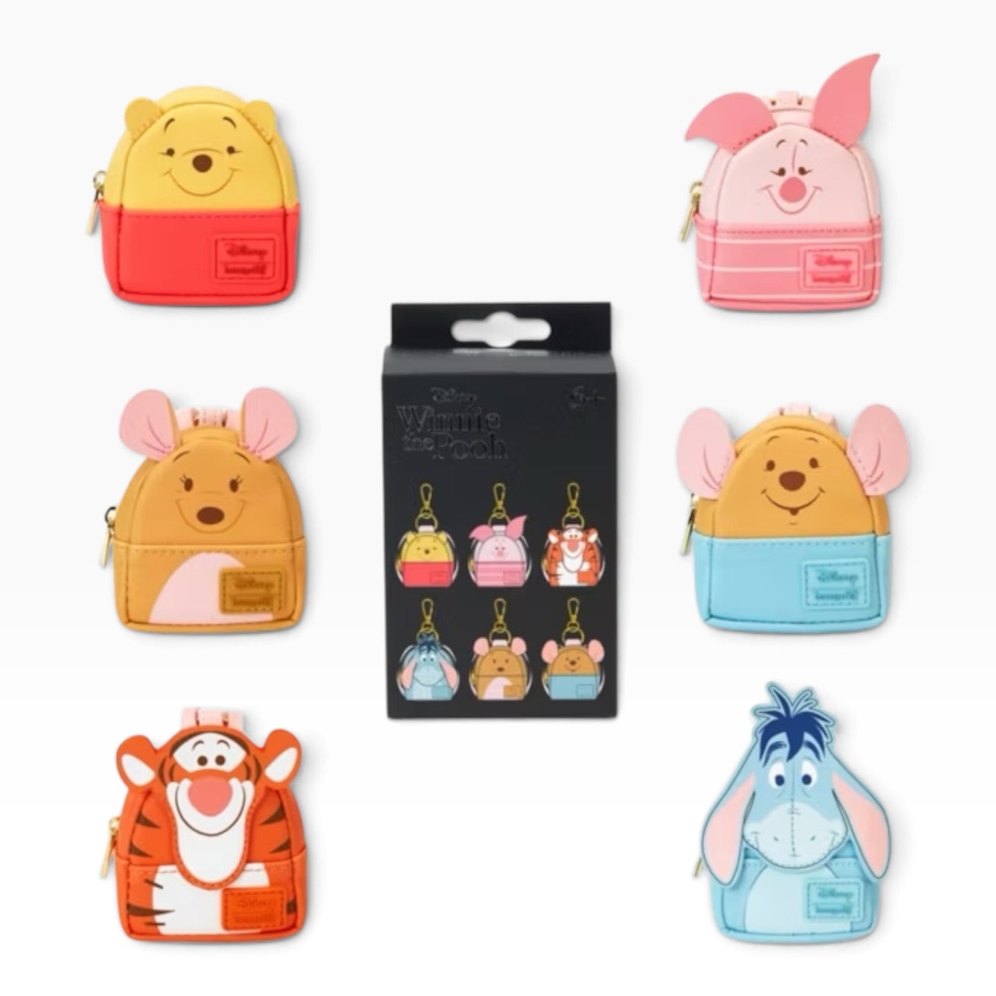 Loungefly Disney Winnie The Pooh Mystery Box Mini Backpacks Bag Charm