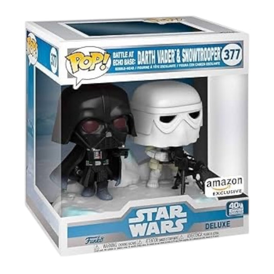 Funko Pop ! Star Wars 377 Battle at echo base.Darth Vader and stormtrooper