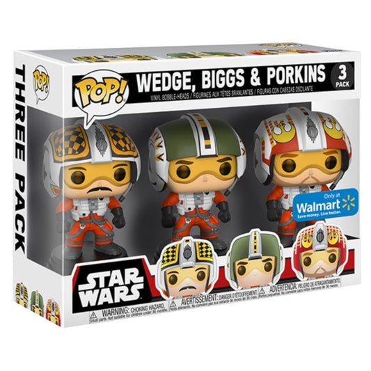 Funko Pop ! Star Wars 3 pack Biggs / wedge / Porkins